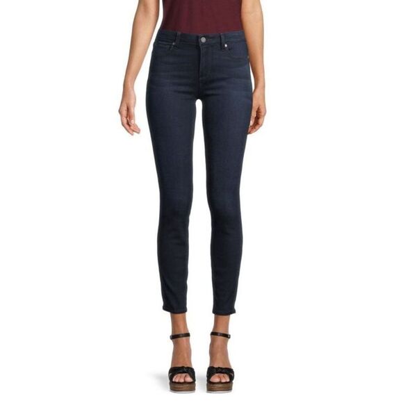 Paige Denim Verdugo Ankle Jeans In Dark Wash - Picture 1 of 7